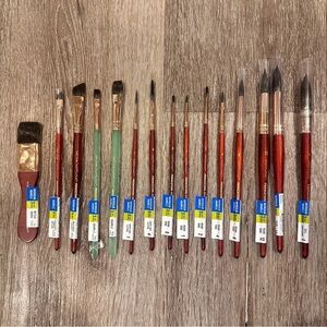 New Princeton Neptune Professional Watercolor, Set of 15 🖌️🖌️ Synthetic Brushes